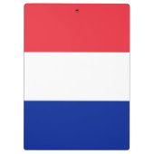 Französische Flagge (Frankreich) Klemmbrett (Rückseite)