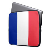 Französische Flagge (Frankreich) Laptopschutzhülle (Vorderseite Links)