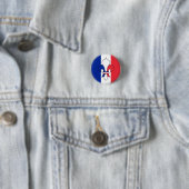 Französische Flagge & Frankreich, Lily - Flohmode Button (Beispiel)