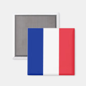 Französische Flagge (Frankreich) Magnet (Vorderseite/Rückseite)