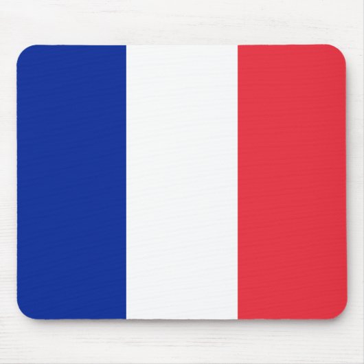 Französische Flagge (Frankreich) Mousepad (Vorne)