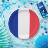 Französische Flagge (Frankreich) Pappteller (Party)