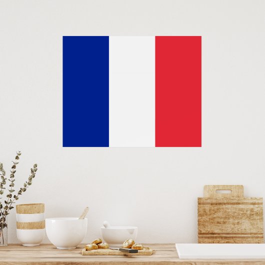 Französische Flagge (Frankreich) Poster (Küche)