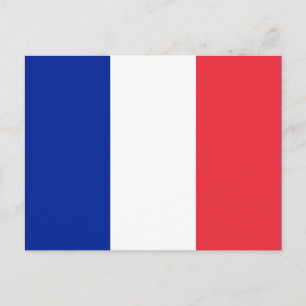 Französische Flagge (Frankreich) Postkarte