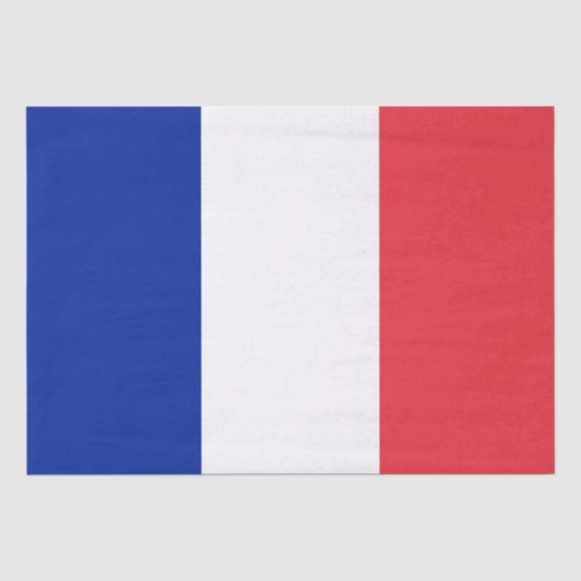 Französische Flagge (Frankreich) Seidenpapier (Vorderseite)