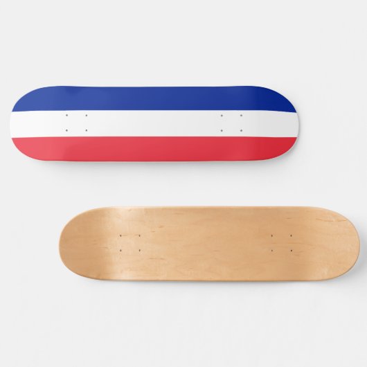 Französische Flagge (Frankreich) Skateboard (Horizontal)
