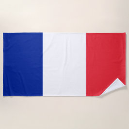 Französische Flagge (Frankreich) Strandtuch