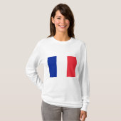 Französische Flagge (Frankreich) T-Shirt (Vorne ganz)