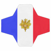 Französische Flagge Fußball (Flach)