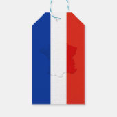 Französische Flagge Geschenkanhänger (Rückseite)