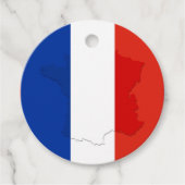 Französische Flagge Geschenkanhänger (Vorderseite)