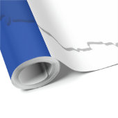 Französische Flagge Geschenkpapier (Rolleneckpunkt)