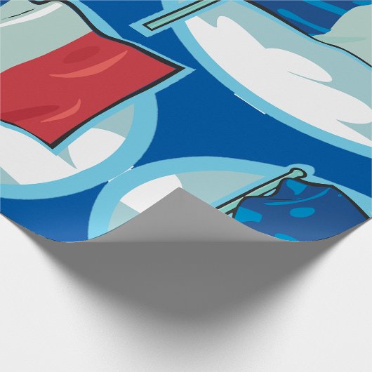 Französische Flagge Geschenkpapier