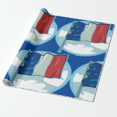 Französische Flagge Geschenkpapier (Ungerollt)