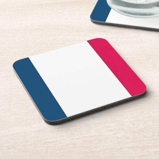 Französische Flagge Getränkeuntersetzer (Linke Seite)