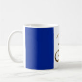 Französische Flagge Golden Bike Radfahrer Kaffeetasse (Links)