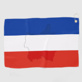 Französische Flagge Golfhandtuch (Horizontal)