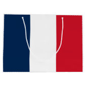 Französische Flagge Große Geschenktüte (Rückseite)