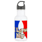 Französische Flagge Hakuna Matata I Liebe Meine Eh Trinkflasche (Vorderseite)