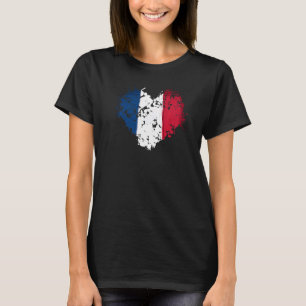 Französische Flagge Herzenslust für Kinder & Frank T-Shirt