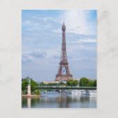 Französische Flagge im Eiffelturm Postkarte (Vorderseite)