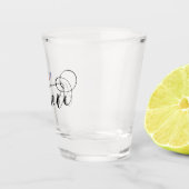 Französische Flagge in einem Herzen, Frankreich Schnapsglas (Rechts)