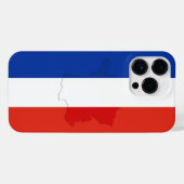 Französische Flagge iPhone Hülle (Rückseite (Horizontal))