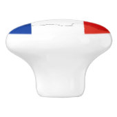 Französische Flagge Keramikknauf (Seitenansicht)