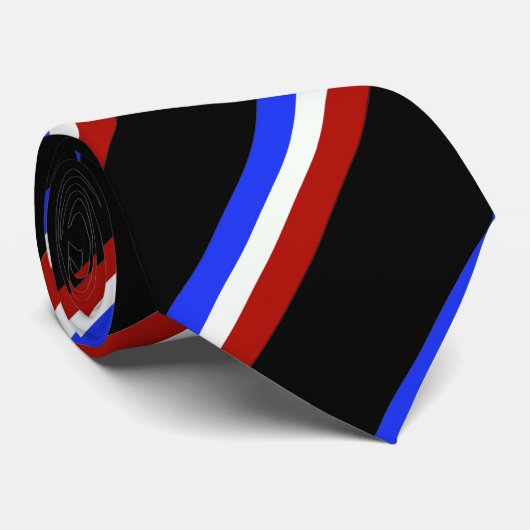 Französische Flagge Krawatte (Gerollt)