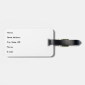 Französische Flagge kundengerechter Gepäckanhänger (Rückseite horizontal)