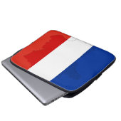 Französische Flagge Laptopschutzhülle (Vorne Knopf)