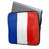 Französische Flagge Laptopschutzhülle (Vorderseite Links)