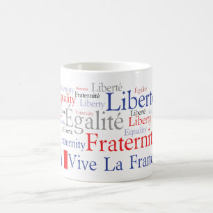 Französische Flagge - Liberté, Égalité, Frater Kaffeetasse