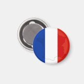 Französische Flagge Magnet (Vorderseite/Rückseite)