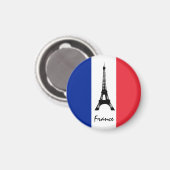 Französische Flagge Magnet, Eiffelturm, Urlaub, Fr Magnet (Vorderseite/Rückseite)