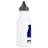 Französische Flagge mit Fußballball Trinkflasche (Links)