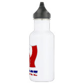 Französische Flagge mit Fußballball Trinkflasche (Rechts)
