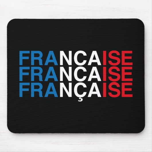 FRANZÖSISCHE Flagge Mousepad (Vorne)