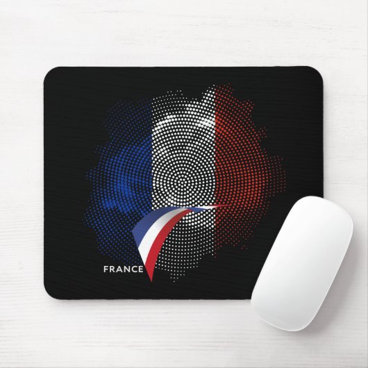 Französische Flagge Mousepad (Mit Mouse)