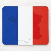 Französische Flagge Mousepad (Vorne)