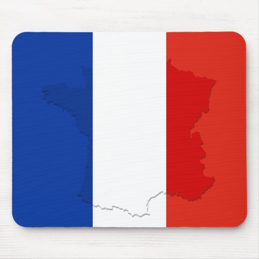 Französische Flagge Mousepad (Vorne)