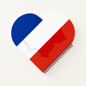 Französische Flagge Notizblock (Rückseite)