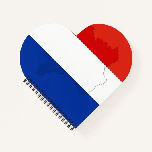 Französische Flagge Notizblock (Vorderseite)