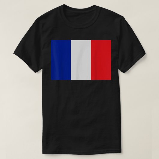 Französische Flagge oder die Flagge Frankreichs  T-Shirt (Design vorne)