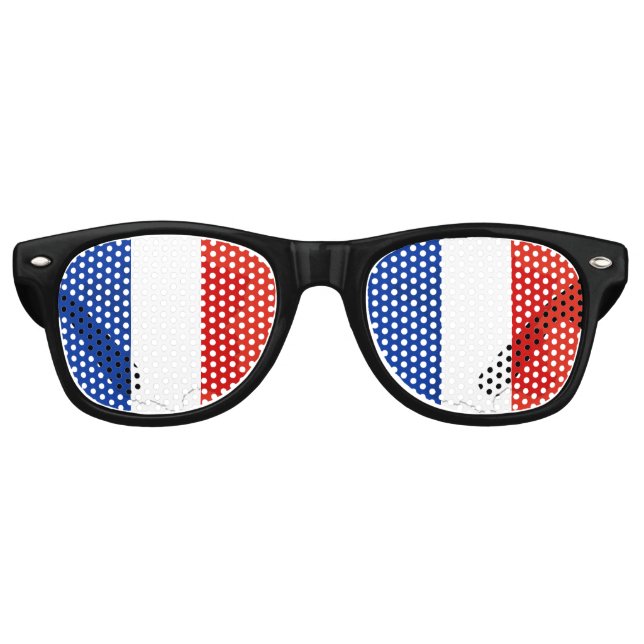 Französische Flagge Partybrille (Vorderseite)