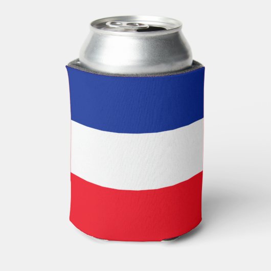Französische Flagge Patriotische Farben Internatio Dosenkühler (Kanne Rückseite)