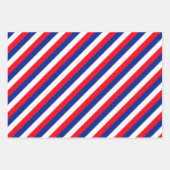 Französische Flagge Patriotische Farben Internatio Geschenkpapier Set (Vorderseite 3)