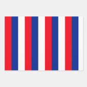 Französische Flagge Patriotische Farben Internatio Geschenkpapier Set (Vorderseite 2)