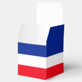 Französische Flagge Patriotische Farben Internatio Geschenkschachtel (Geöffnet)