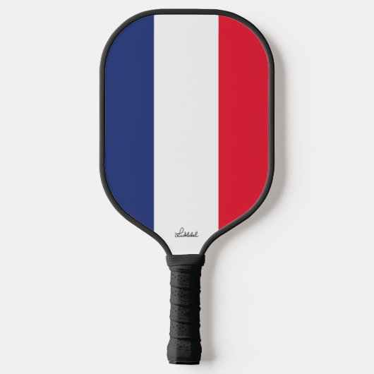 Französische Flagge Pickleball Schläger (Rückseite)